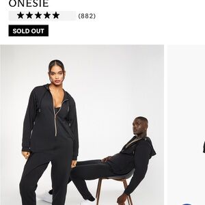 Savage X Fenty Black Hooded Onesie